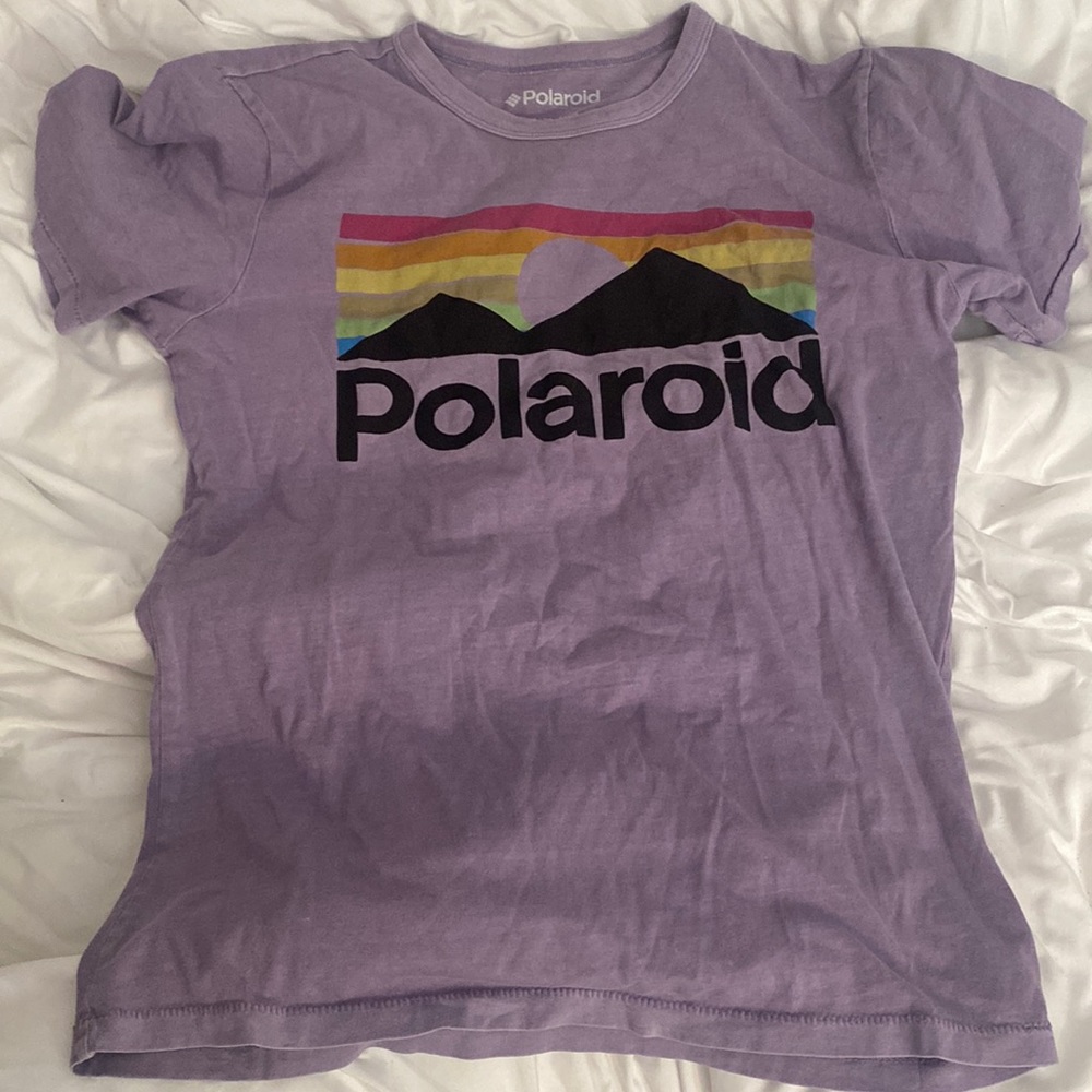 Purple Polaroid shirt